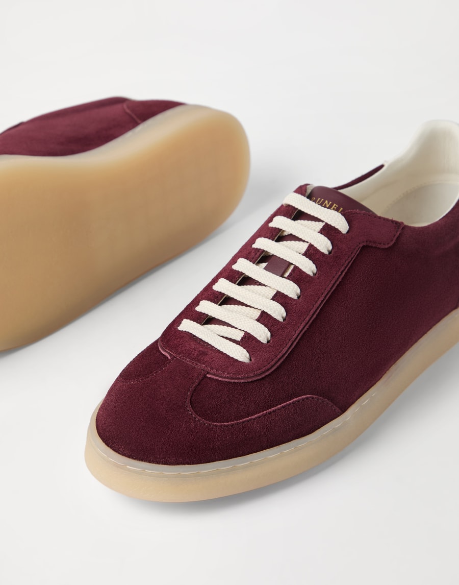 Suede sneakers Amaranth Man - Brunello Cucinelli