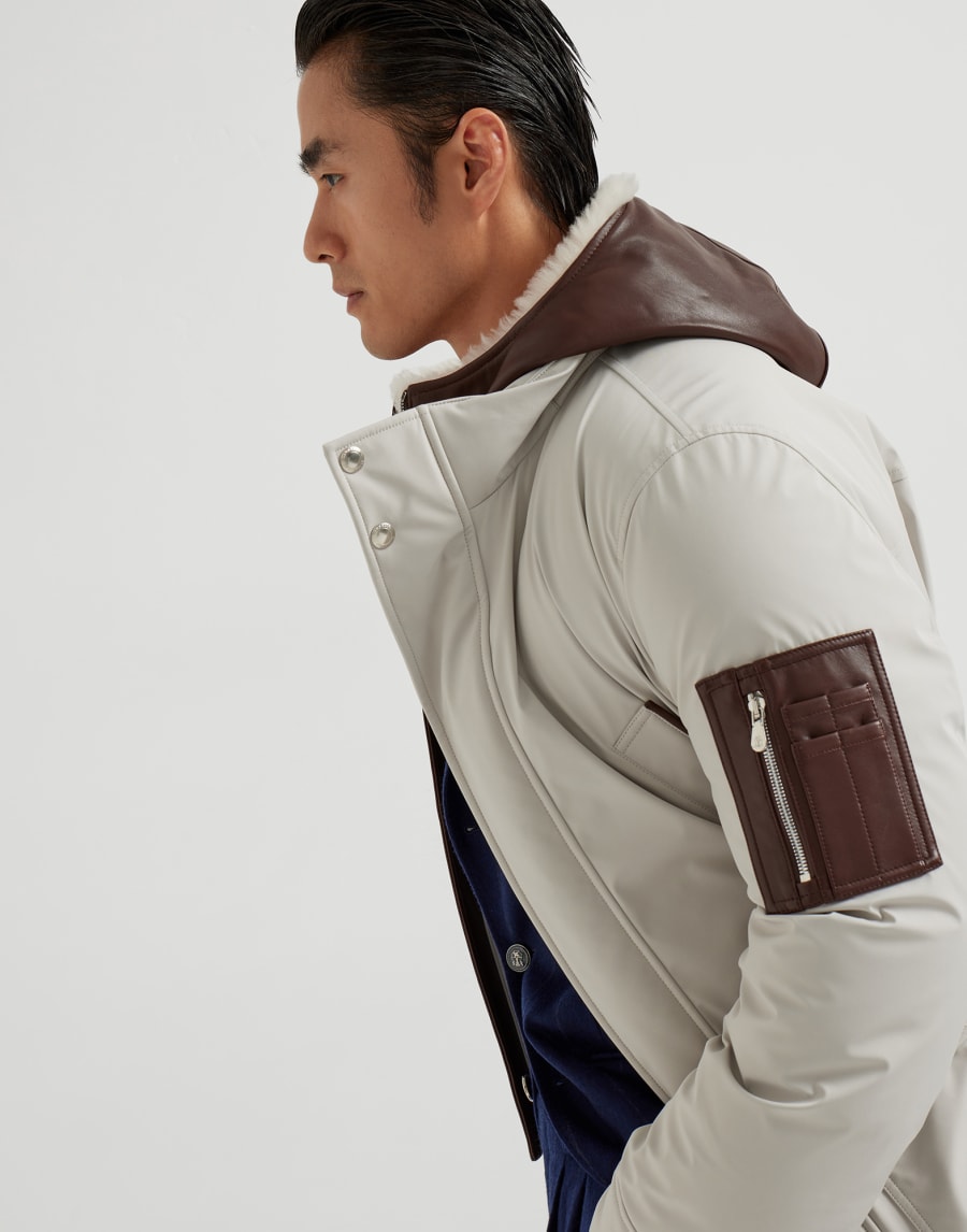 Parka with padding Ivory Man - Brunello Cucinelli