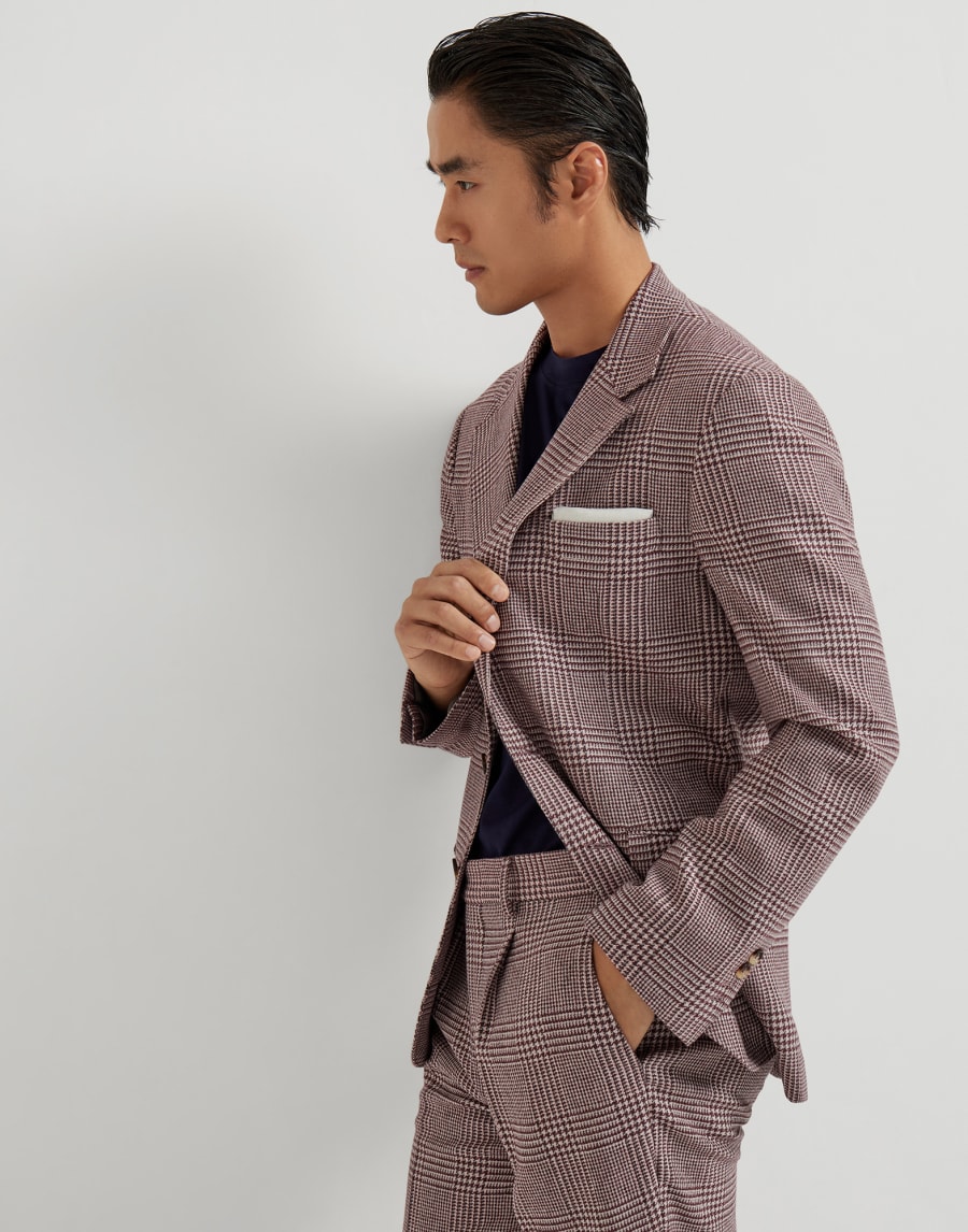 Deconstructed Cavallo blazer Purple-Red Man - Brunello Cucinelli