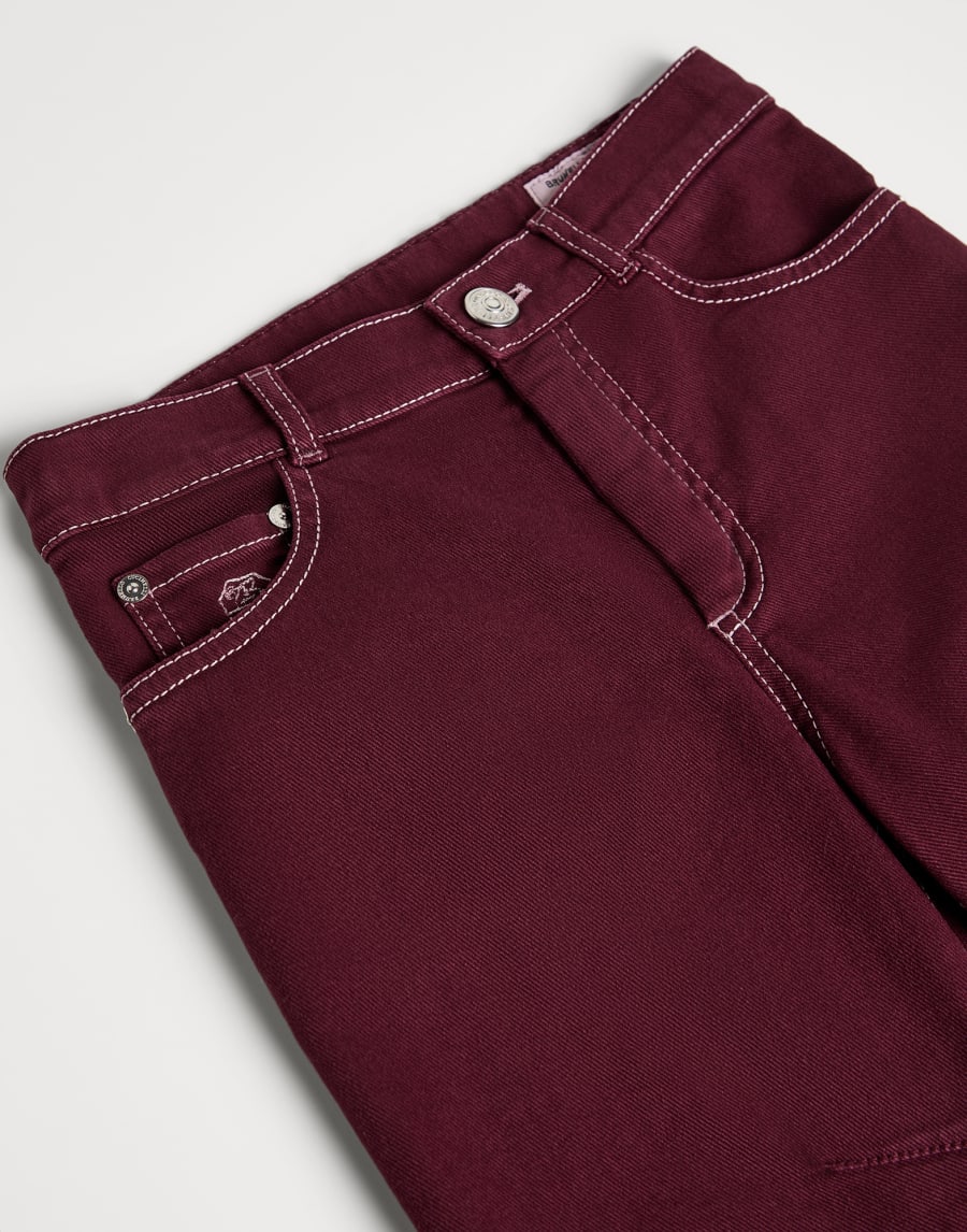 컴포트 핏 5포켓 트라우저 아마란토 남아 - Brunello Cucinelli