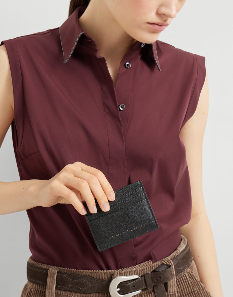 Leather card case Black Woman - Brunello Cucinelli