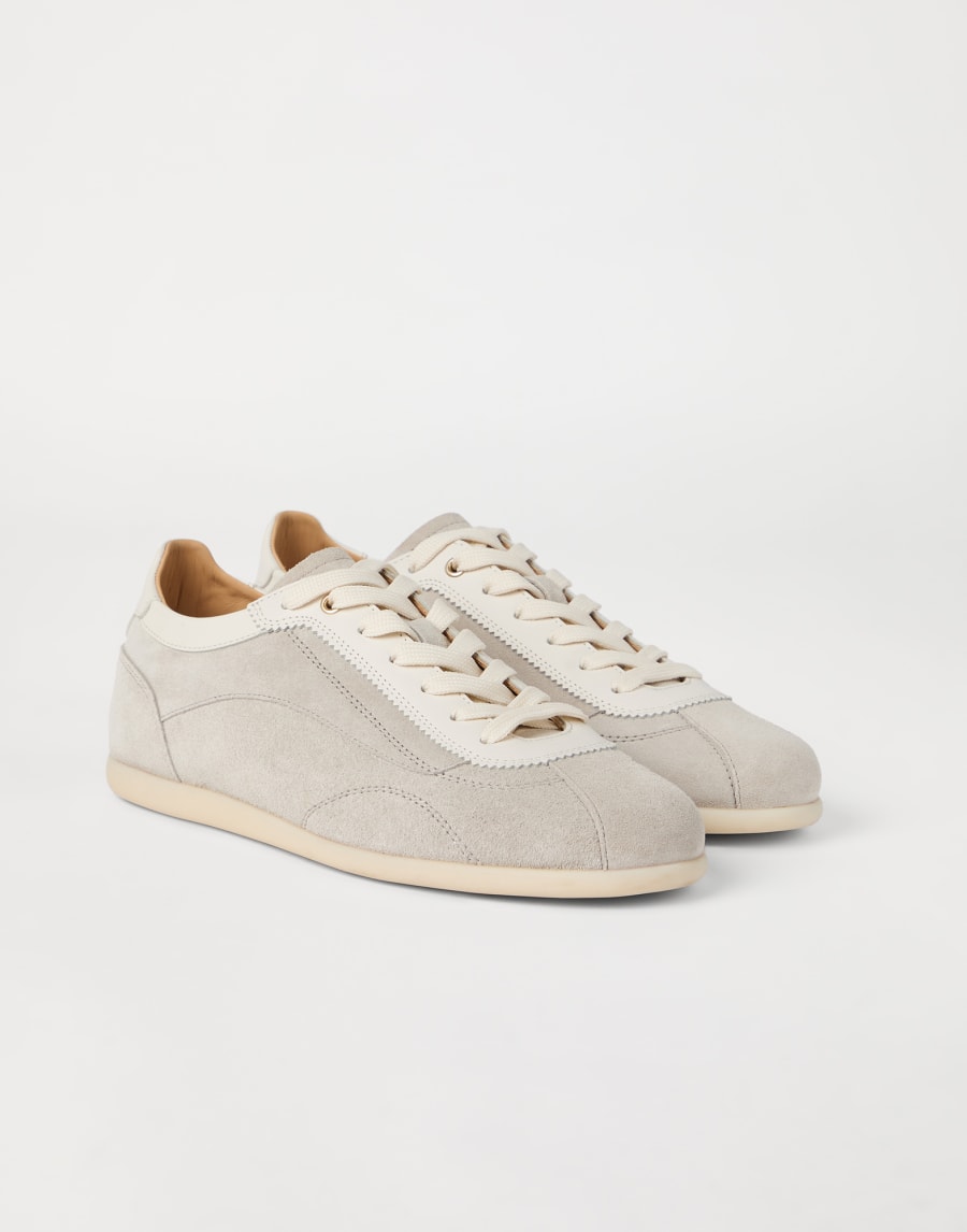 Suede sneakers Chalk Man - Brunello Cucinelli