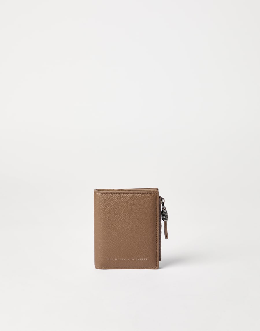 Small wallet with monili Chocolate Woman - Brunello Cucinelli