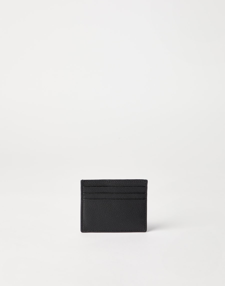 皮质卡夹 黑色 女款 - Brunello Cucinelli