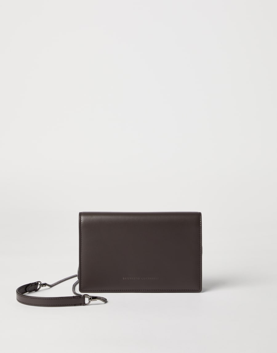 Calfskin wallet Rust Brown Woman - Brunello Cucinelli