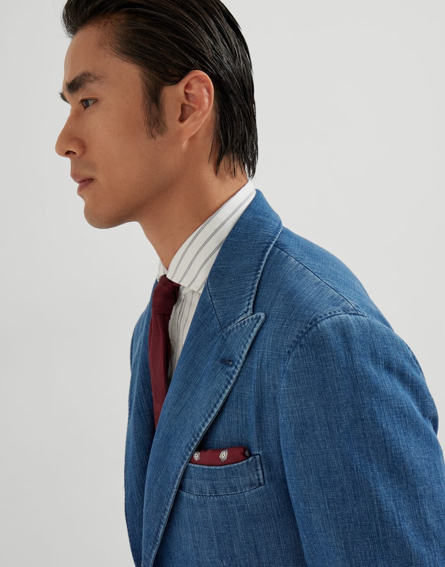 牛仔布夹克 中牛仔色 男款 - Brunello Cucinelli