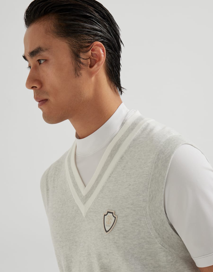 Cotton vest Fog Man - Brunello Cucinelli