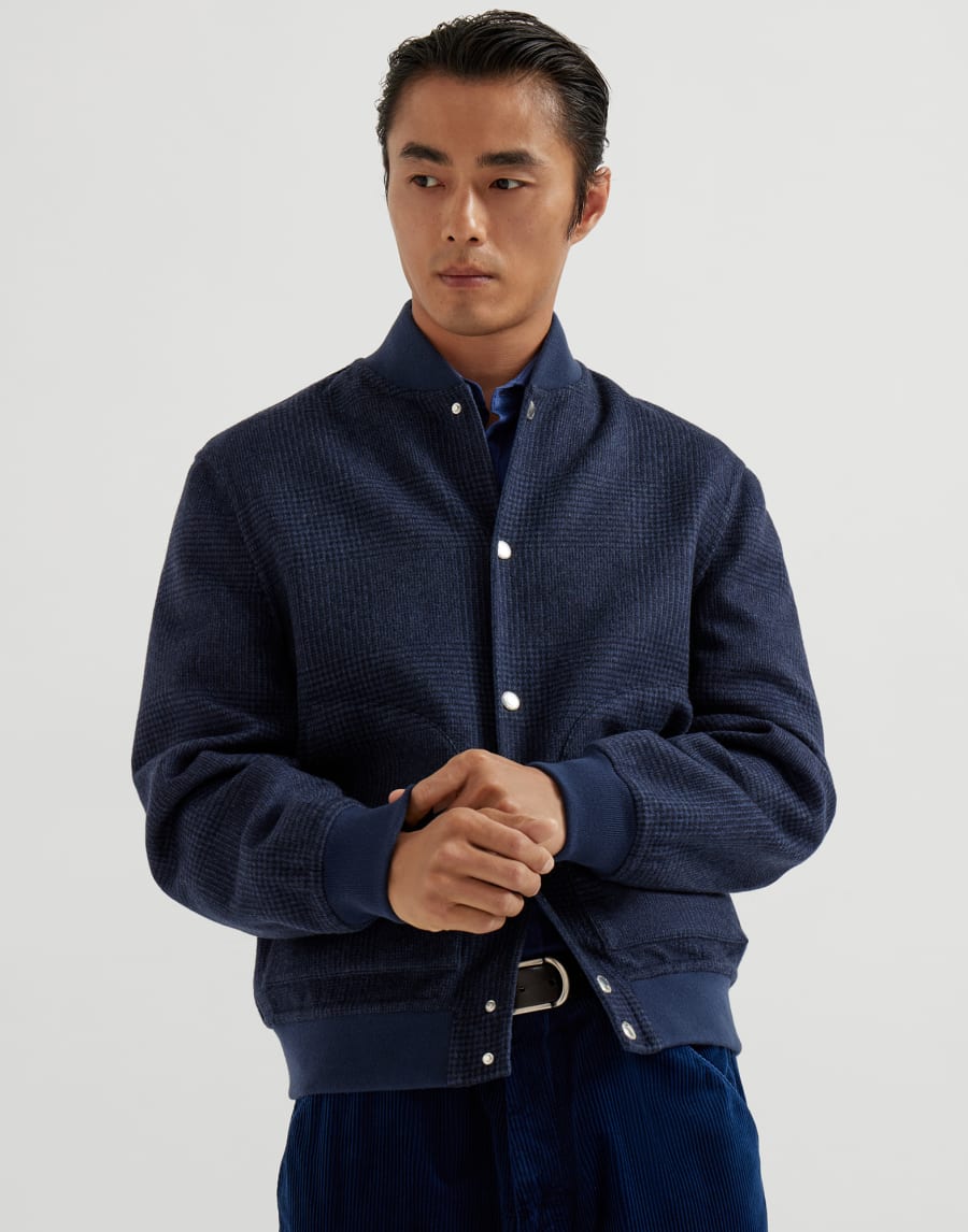 Wende-Bomberjacke Navy-Blau Herren - Brunello Cucinelli