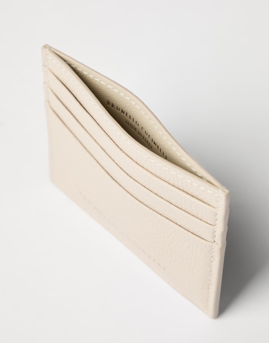 Leather card case Ivory Woman - Brunello Cucinelli