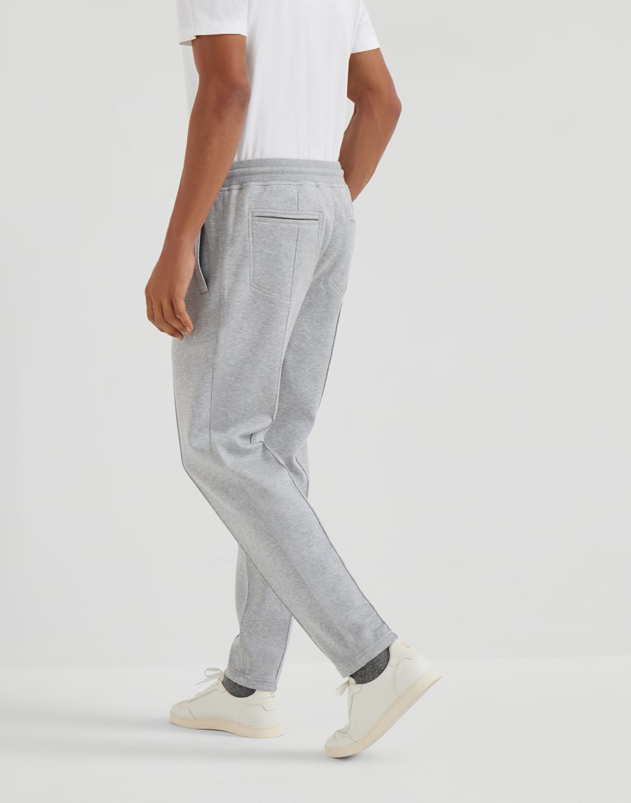 Pantalone con crête Grigio Medio Uomo - Brunello Cucinelli