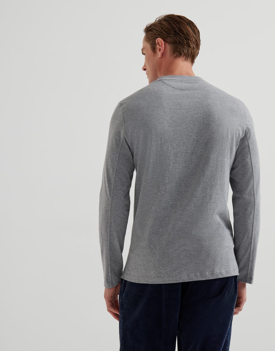 Long sleeve T-shirt Grey Man - Brunello Cucinelli