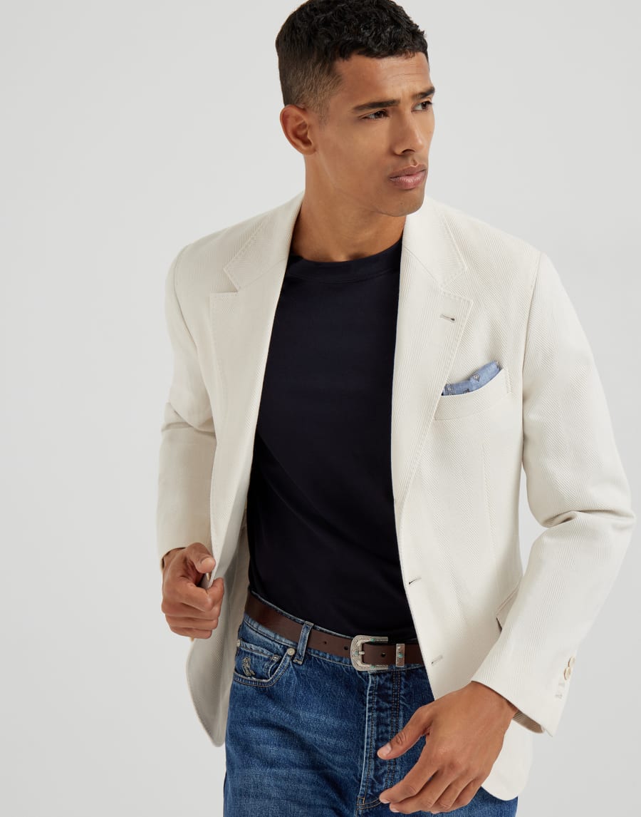 Long sleeve T-shirt Blue Man - Brunello Cucinelli