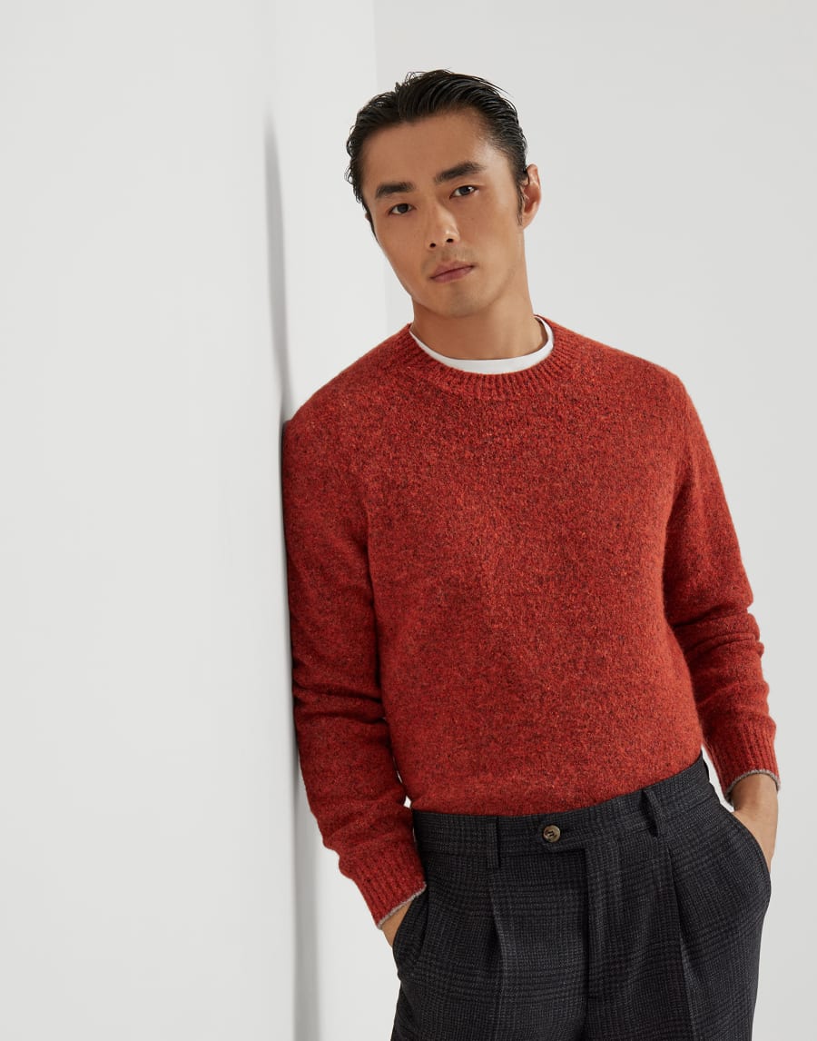 Knop sweater Orange Man - Brunello Cucinelli