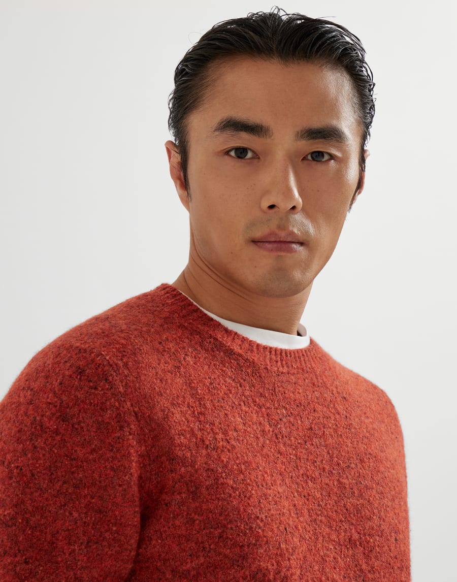 도네갈 스웨터 오렌지 남성 - Brunello Cucinelli