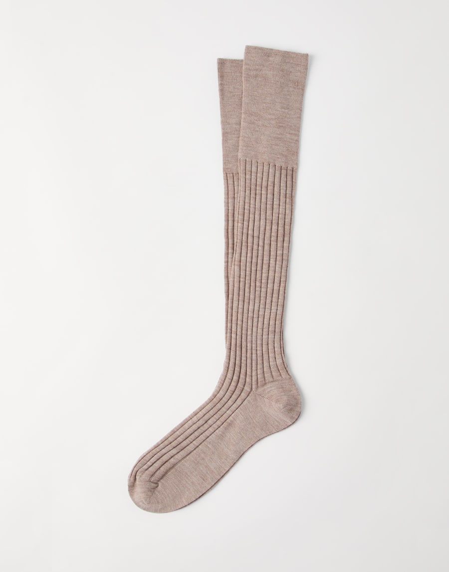 Ribbed socks Hazelnut Man - Brunello Cucinelli