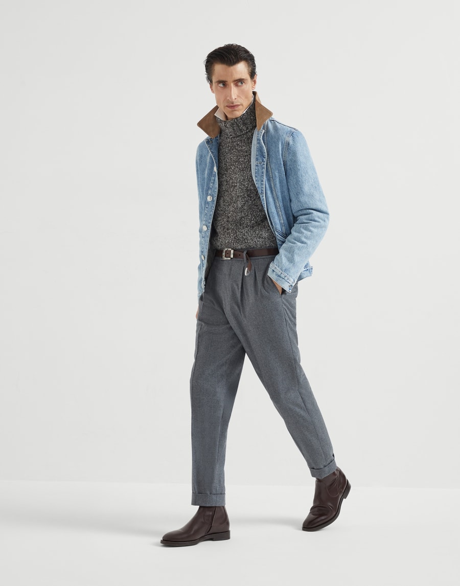 ジャージー ポロシャツ ホワイト メンズ - Brunello Cucinelli