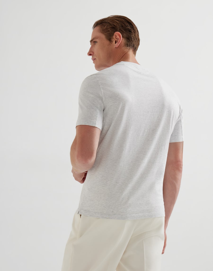 Jersey T-shirt Pearl Grey Man - Brunello Cucinelli