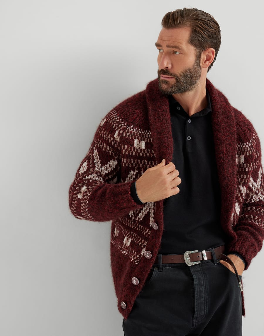 Lightweight knit Polo Black Man - Brunello Cucinelli