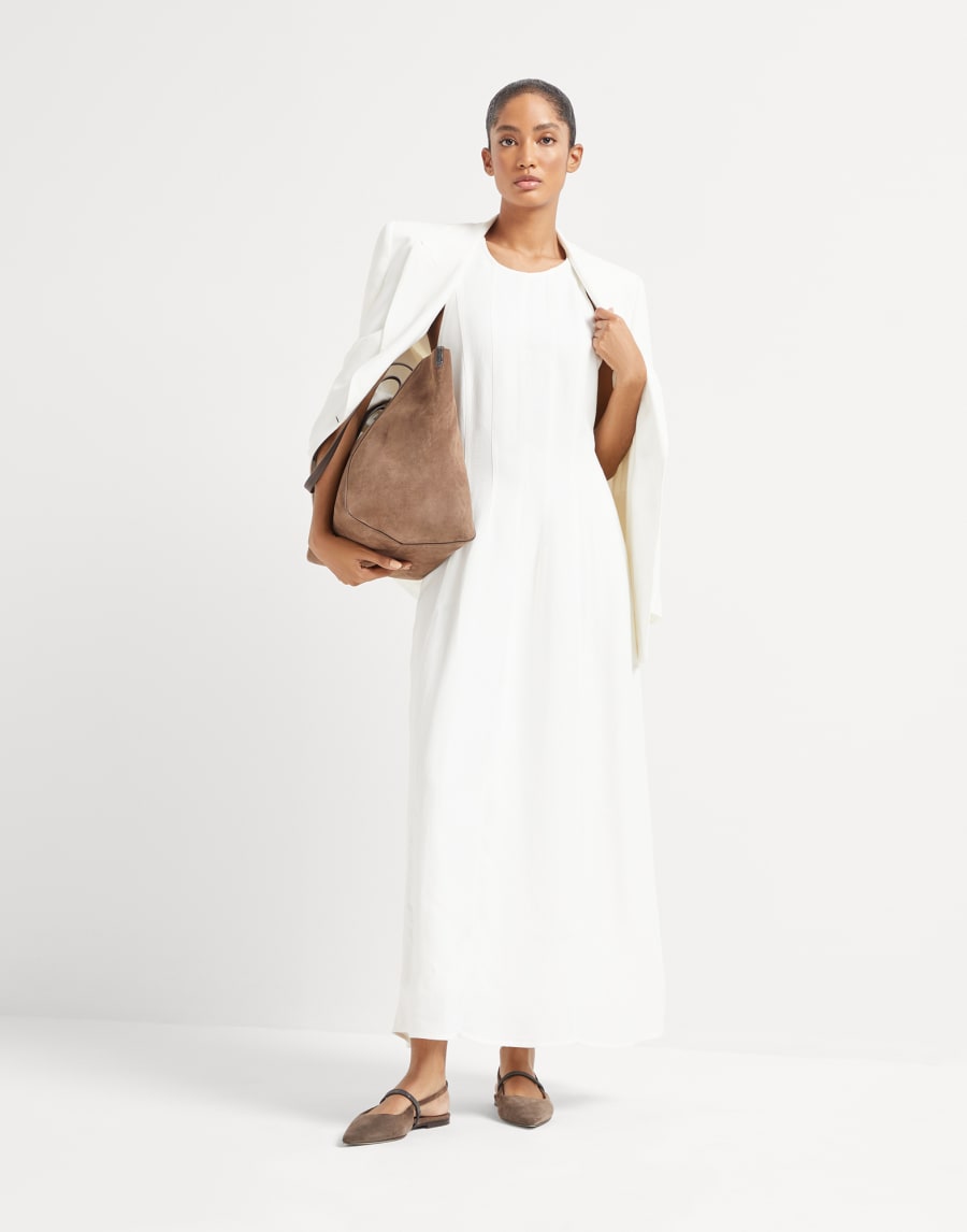 Fluid dress White Woman - Brunello Cucinelli