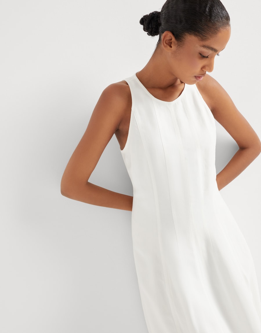 Fluid dress White Woman - Brunello Cucinelli