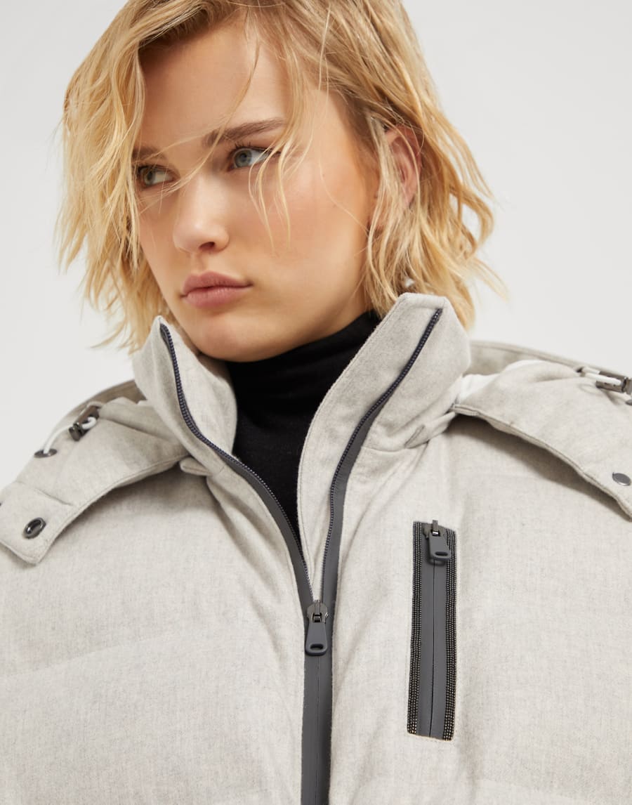 Mountain down jacket Light Grey Woman - Brunello Cucinelli