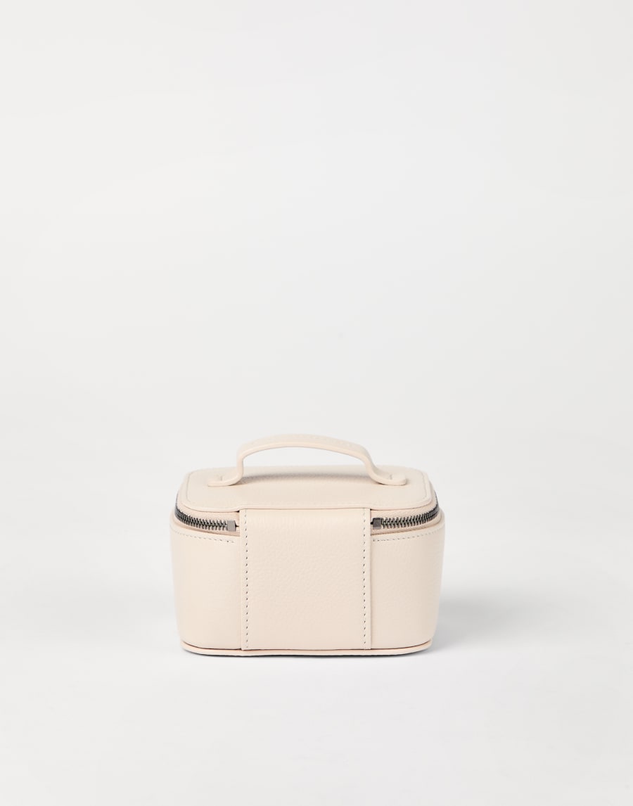 Small leather jewelry box Ivory Woman - Brunello Cucinelli
