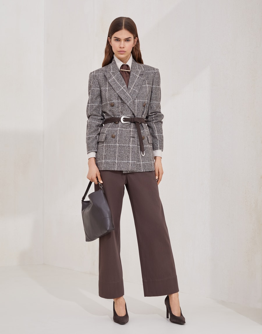 Prince of Wales blazer Multicoloured Woman - Brunello Cucinelli