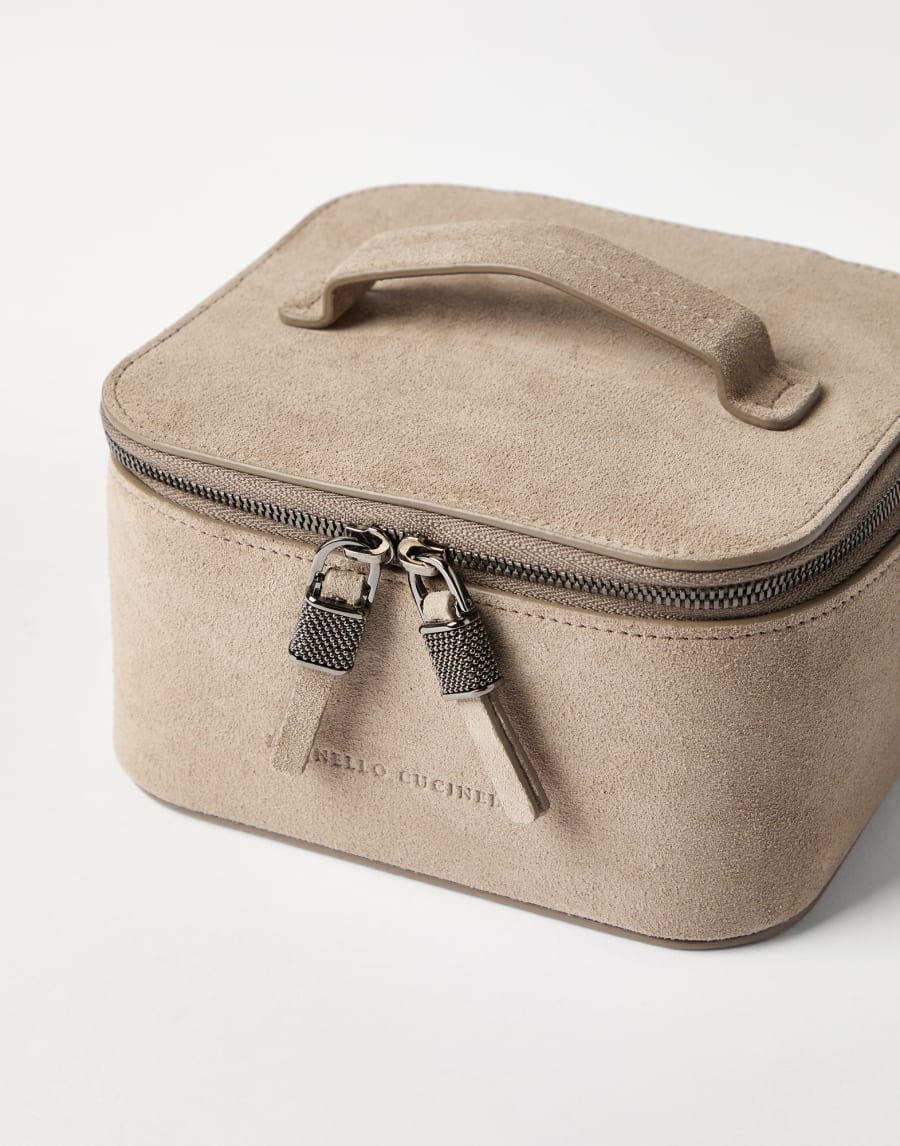 Suede jewelry box Beige Woman - Brunello Cucinelli