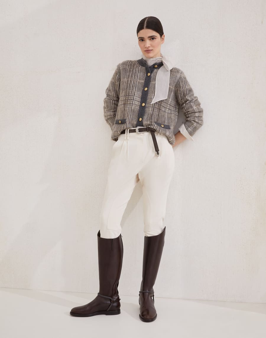 Classic leather boots with monili Brown Woman - Brunello Cucinelli