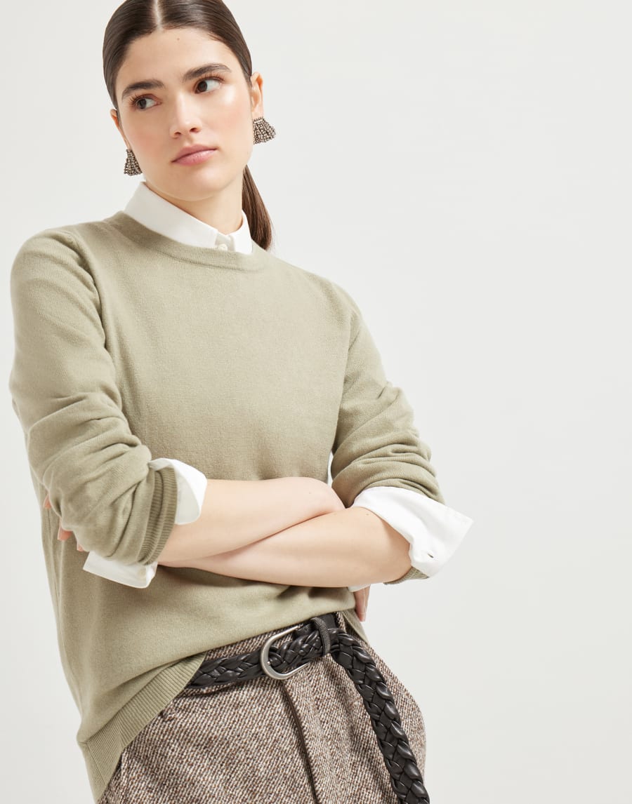 Cashmere sweater Green Woman - Brunello Cucinelli