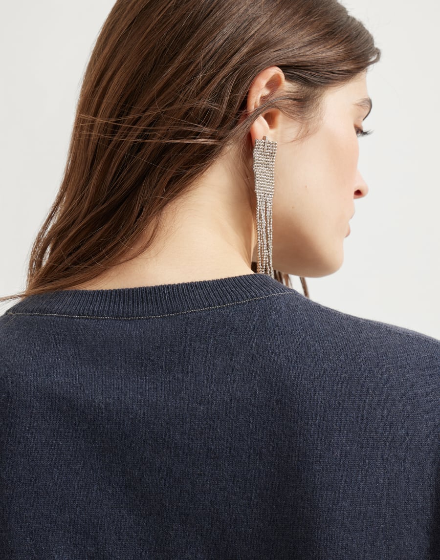 Cashmere sweater Navy Blue Woman - Brunello Cucinelli