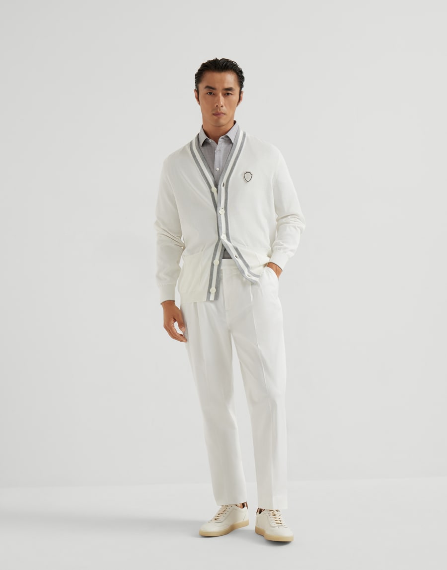 Cotton cardigan Panama Man - Brunello Cucinelli