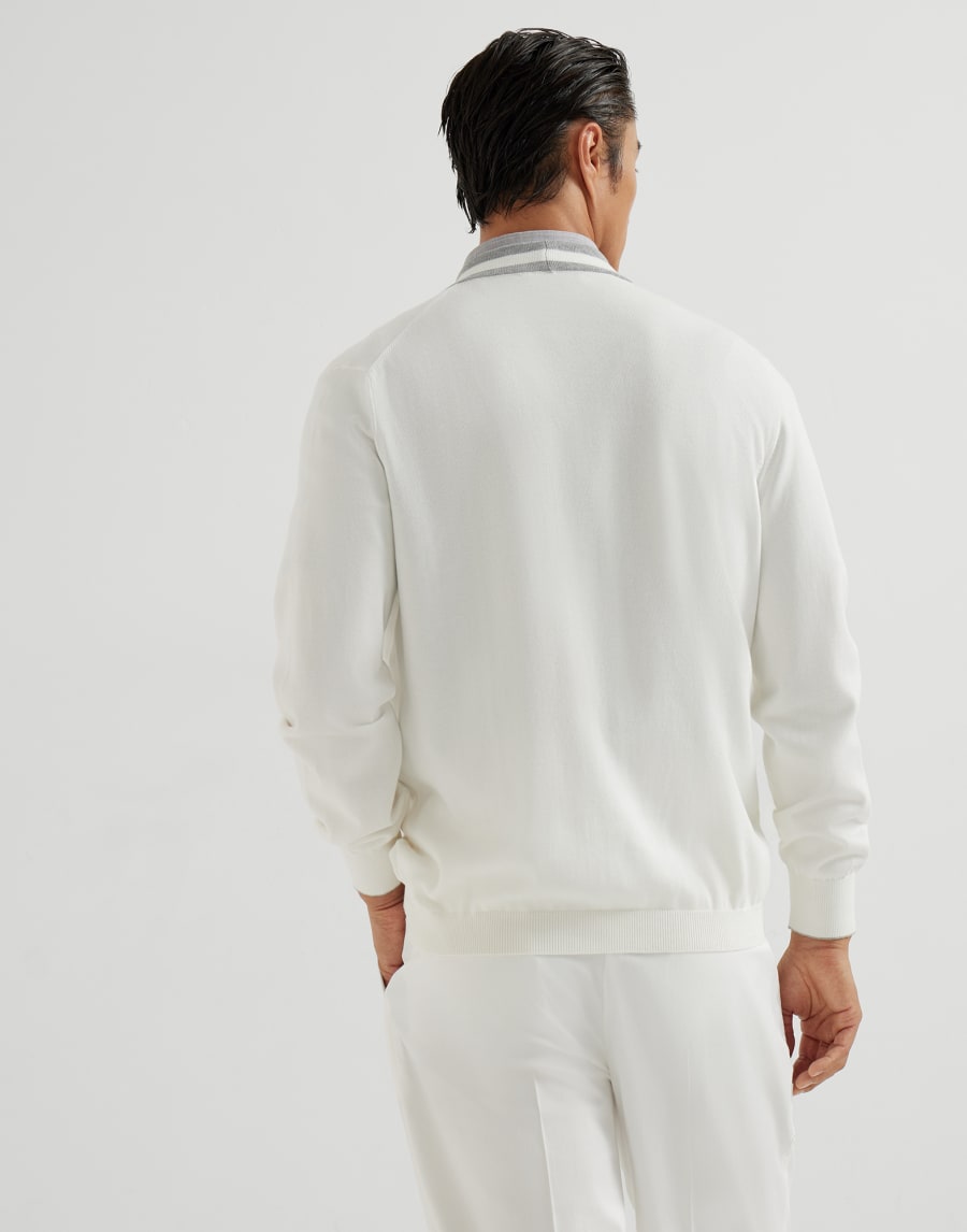 Cotton cardigan Panama Man - Brunello Cucinelli