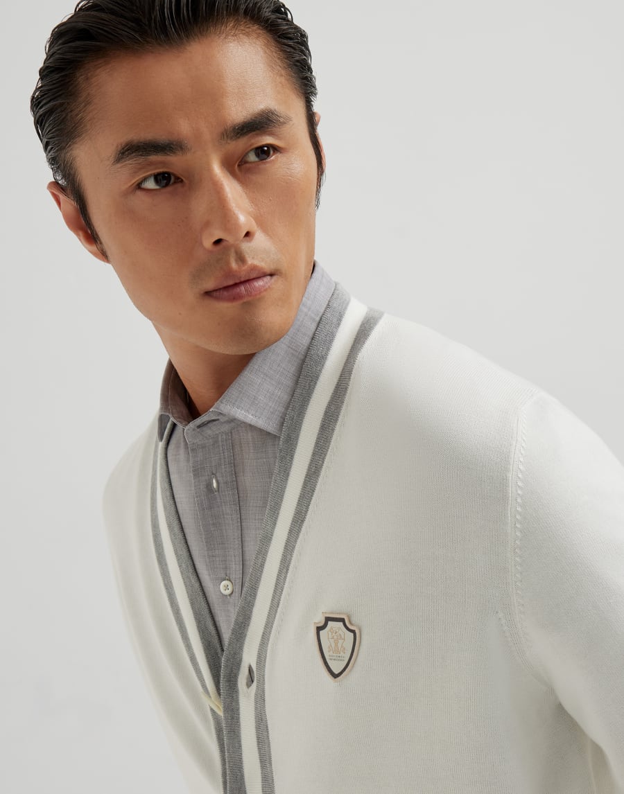 Cotton cardigan Panama Man - Brunello Cucinelli