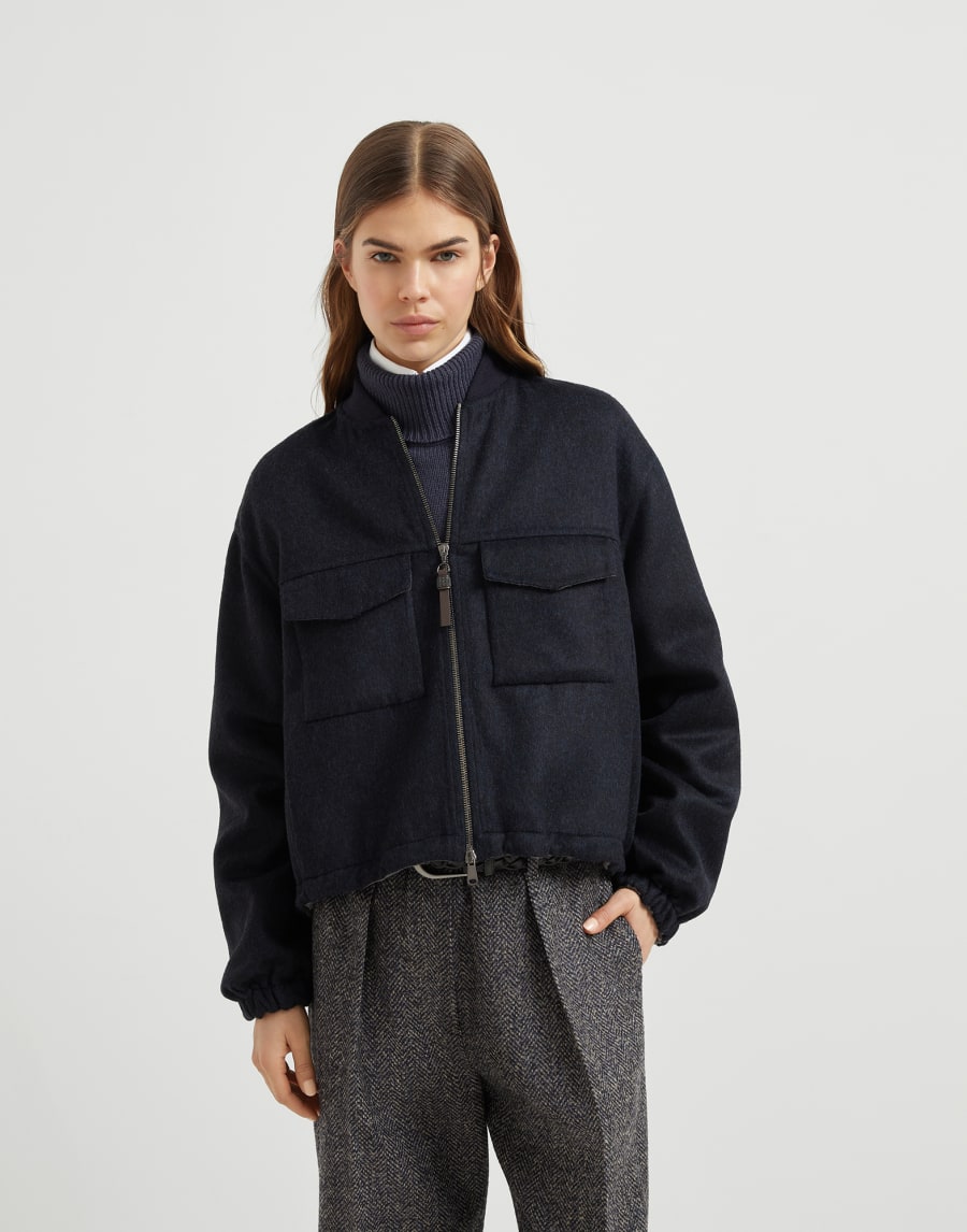 Bomber hecha a mano Noche Mujer - Brunello Cucinelli