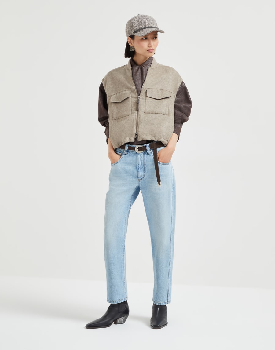 Straight trousers Light Denim Woman - Brunello Cucinelli