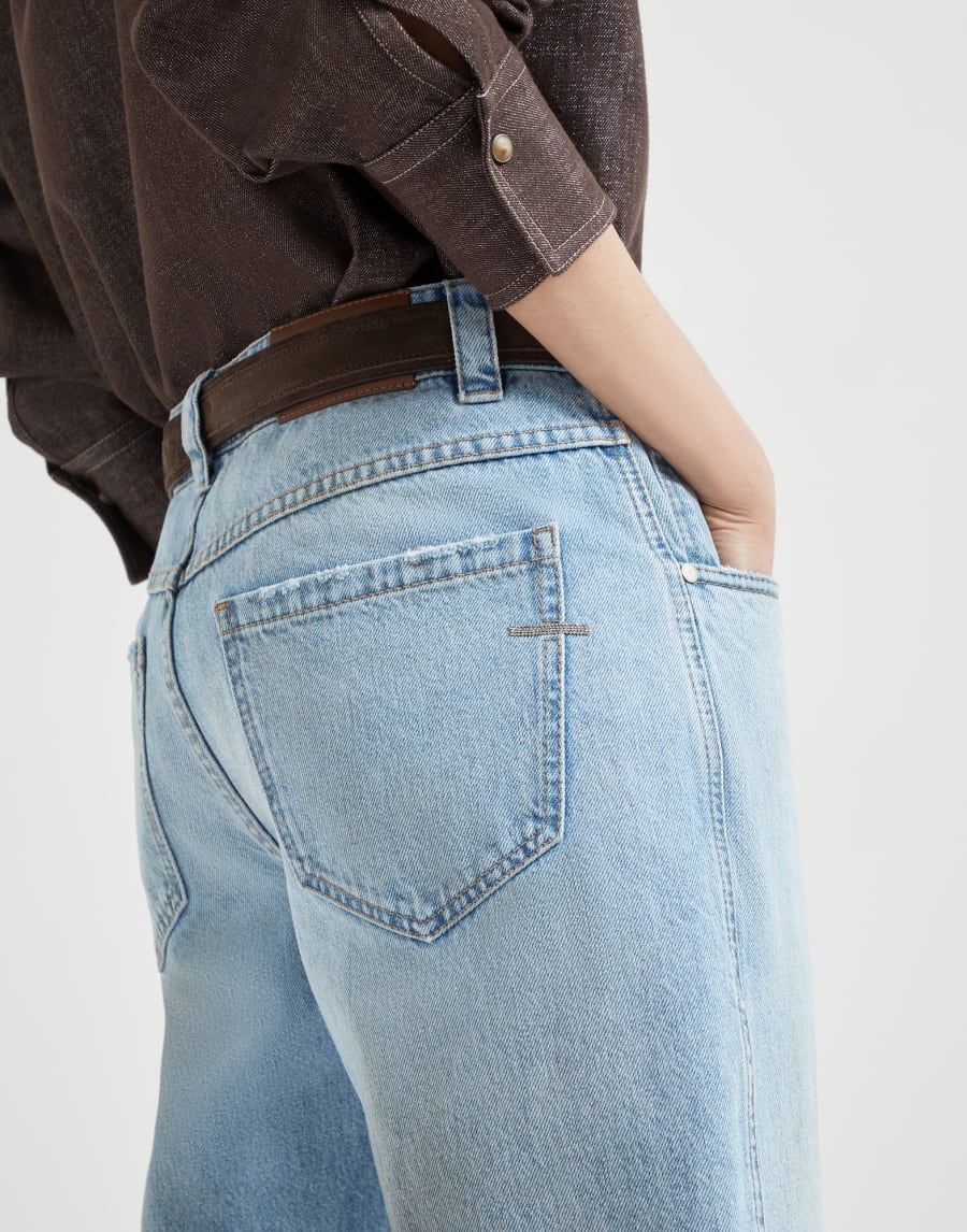 Straight trousers Light Denim Woman - Brunello Cucinelli