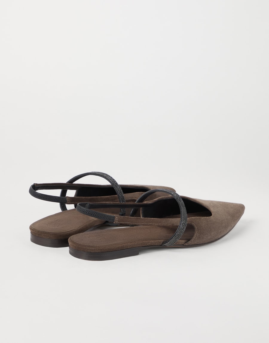 Suede flats Brown Woman - Brunello Cucinelli
