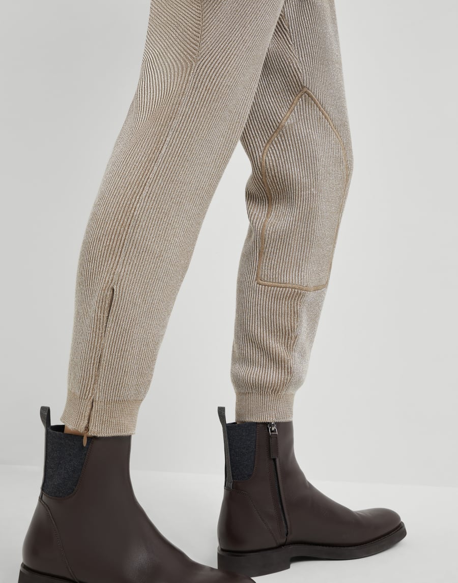 Pantalon d’équitation Beige Chaud Femme - Brunello Cucinelli