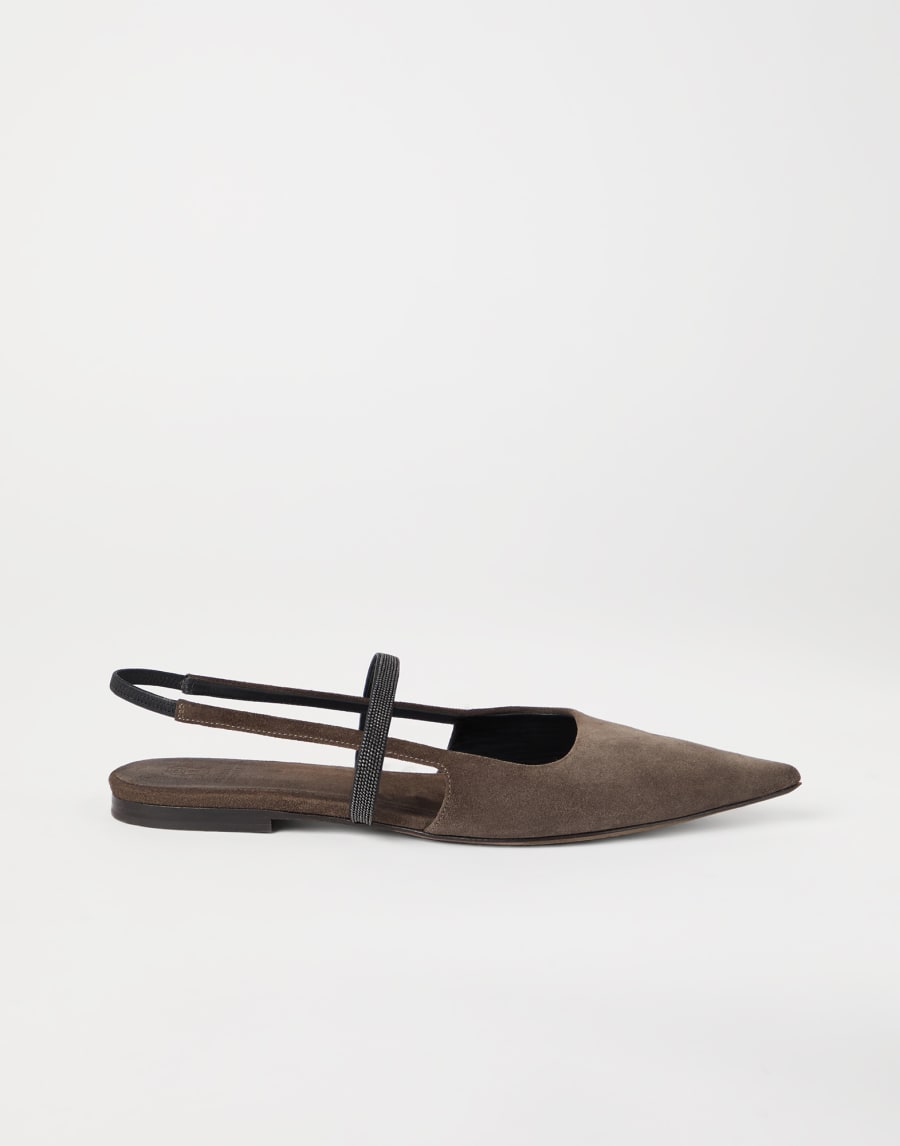 Suede flats Brown Woman - Brunello Cucinelli