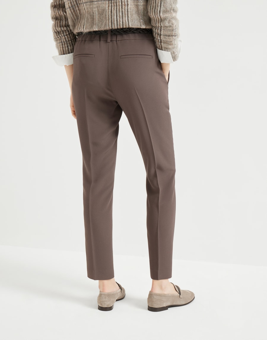 Брюки Tailored Jogger Какао Женщина - Brunello Cucinelli