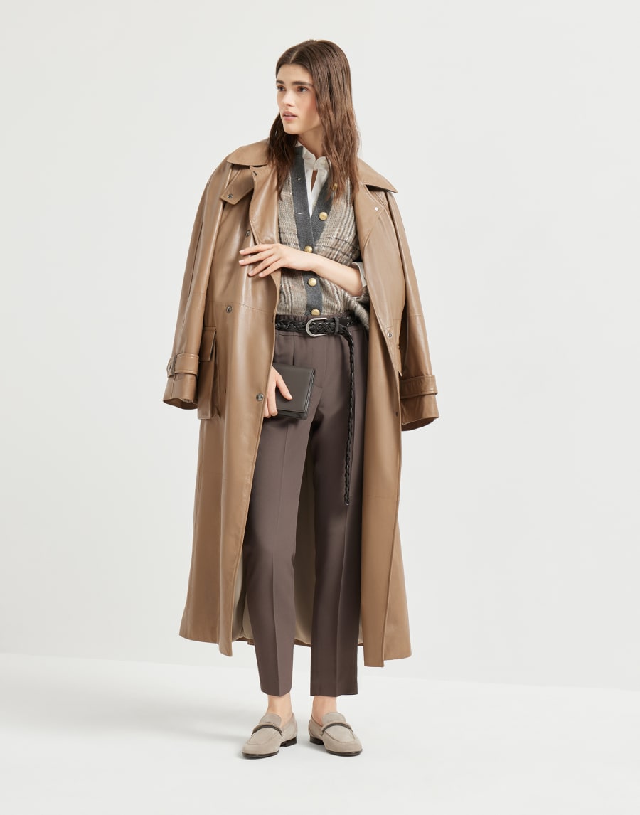 Pantalon Tailored Jogger Cacao Femme - Brunello Cucinelli