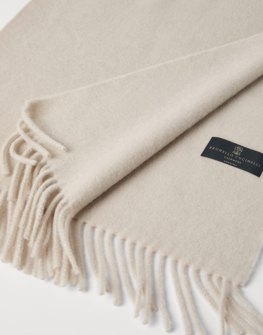 Cashmere scarf Buff Woman - Brunello Cucinelli