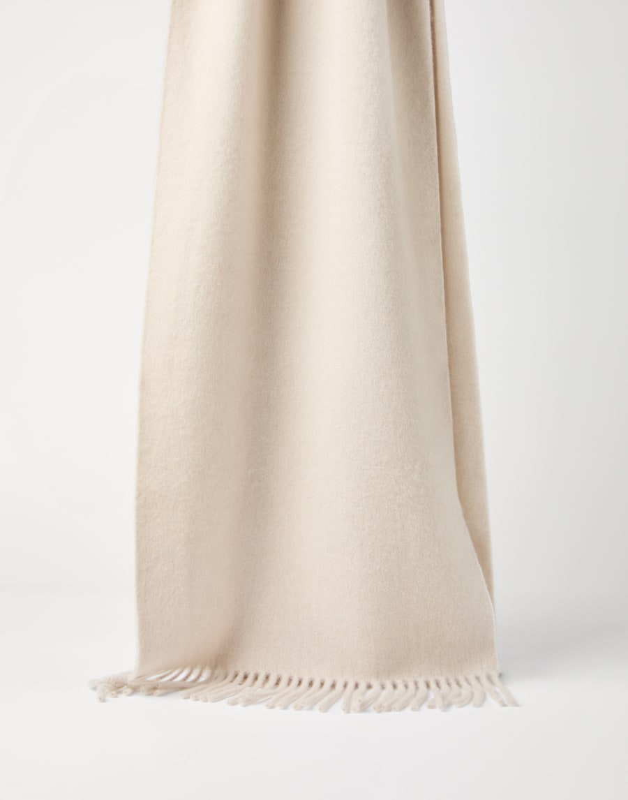 Cashmere scarf Buff Woman - Brunello Cucinelli