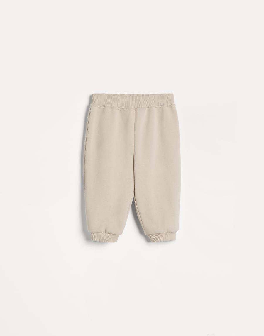 Pantalone Baby Bernie in felpa Sabbia Baby - Brunello Cucinelli