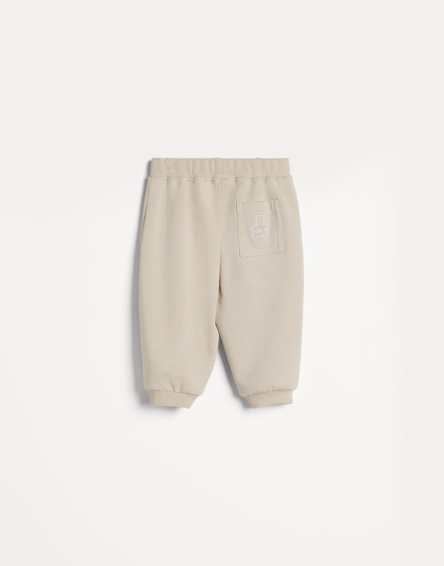 French terry Baby Bernie trousers Sand Baby - Brunello Cucinelli