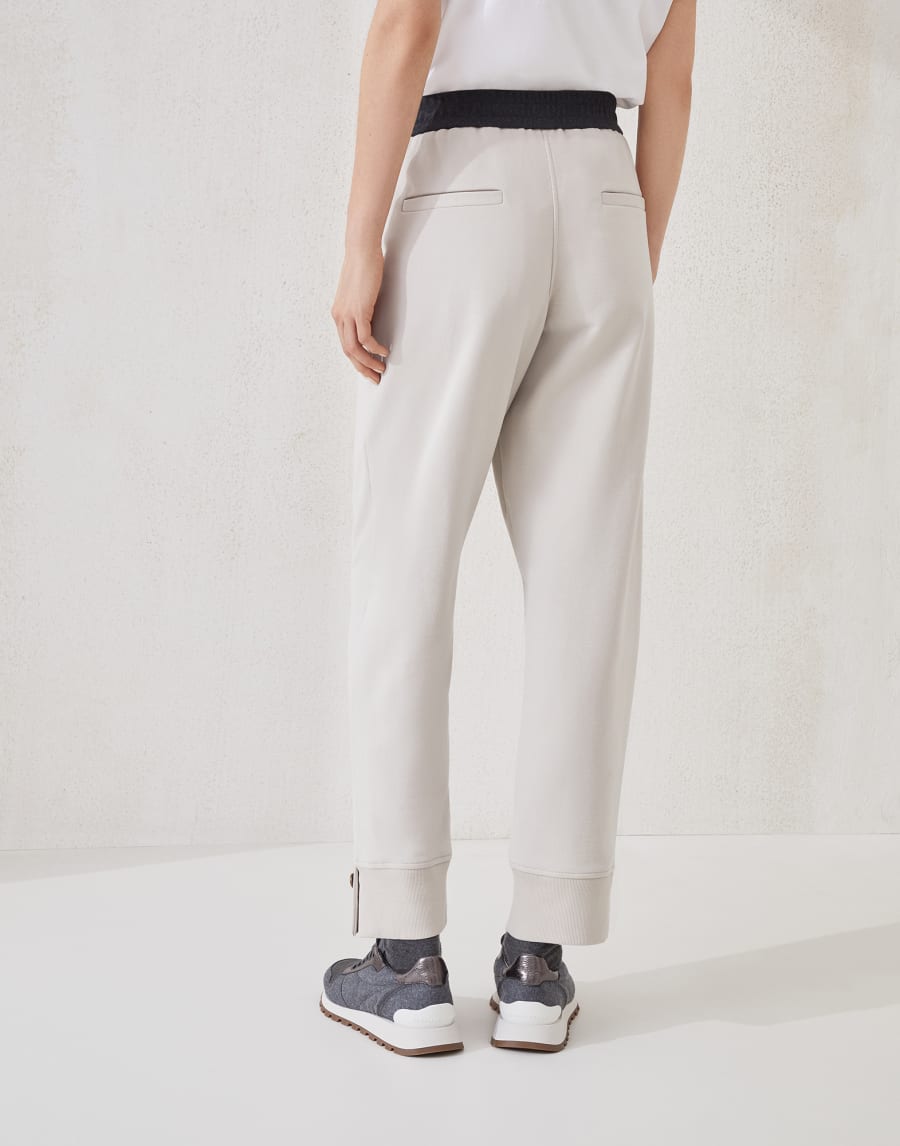 Pantalone in felpa Smooth Beige Freddo Donna - Brunello Cucinelli