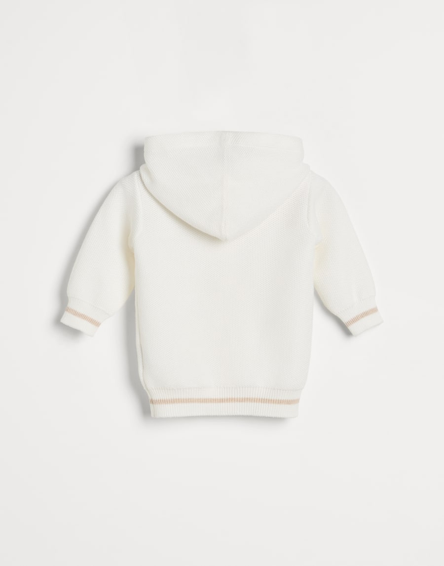 Topwear con cappuccio e zip Panama Baby - Brunello Cucinelli