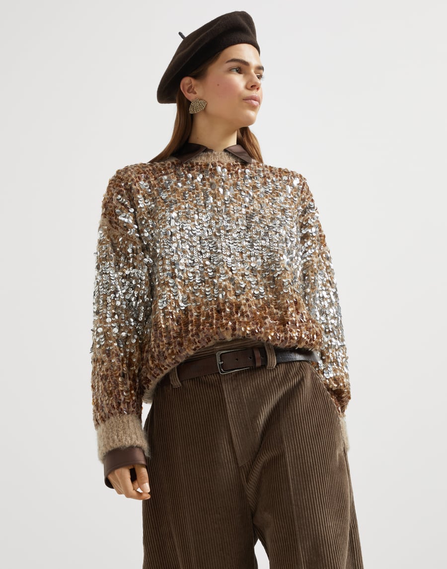 Maglia Dazzling Embroidery Fantasia Donna - Brunello Cucinelli