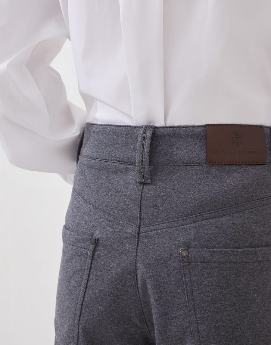 Pantalon cinq poches Loose Plomb Femme - Brunello Cucinelli